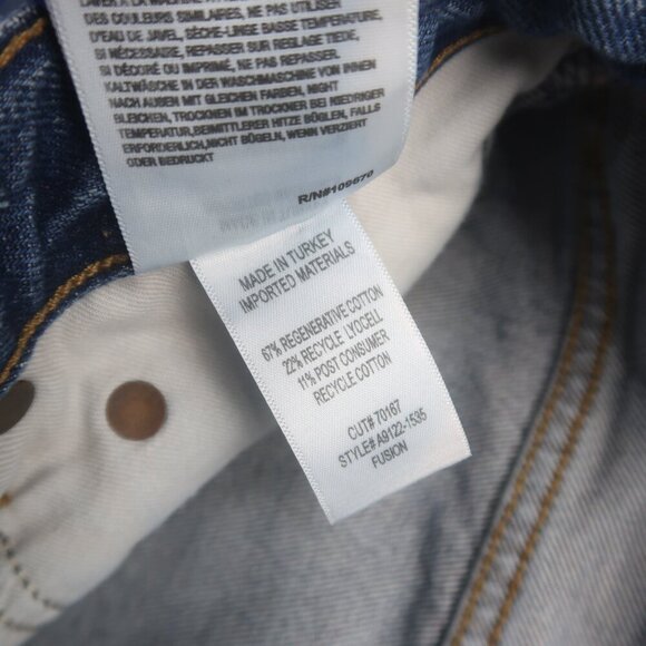 Agolde Fusion Wide Leg Baggy Jeans Size 27 - Picture 7 of 13